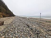 Strandzugänge Rerik. Strandzugang 9 - Strand im Januar