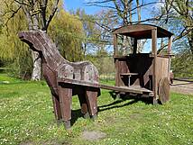 Spielplatz Thelkow, Oberdorf - Pferdewagen