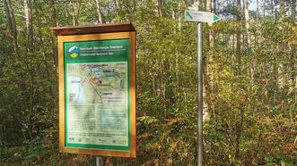 Waldlehrpfad Borkower See - Lehrpfad-Infotafel
