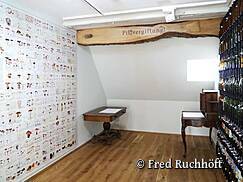 Natur-Museum Goldberg - große Pilzartentafel im Obergeschoss