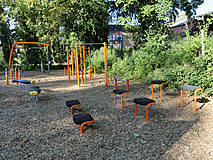 Fitnessgerät im Burgpark Plau Am See - Step-Sprung-Kombination