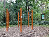 Fitnessgeräte im Plauer Heilwald -