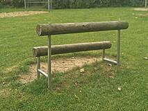 Spielplatz am Burgwall in Plau am See - Balancierbalken