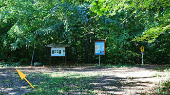 Naturlehrpfad Plauer Stadtwald - Anfang und Ende des Rundweges