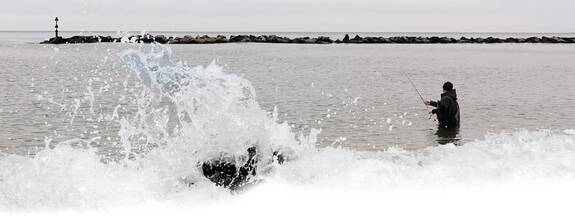 Insel Usedom / Koserow: Angler