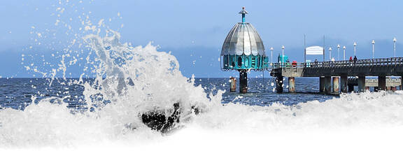Insel Usedom / Zinnowitz: Seebrücke