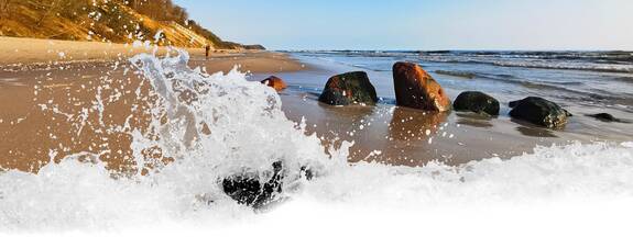 Insel Usedom / Ückeritz: Steilküste / Strand