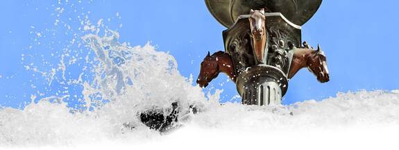 Rostock: Pferdebrunnen