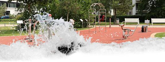 Warnemünde: Sportanlage im Kurpark