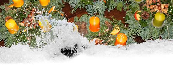 Weihnachten: Adventskranz basteln