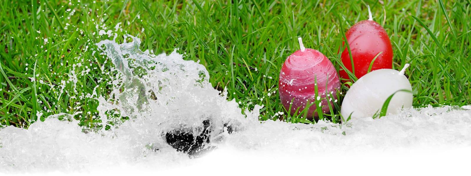 Ostern: Osterkerzen gießen