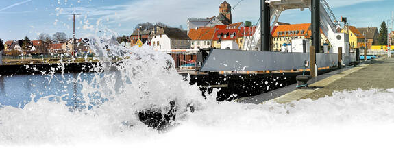 Wolgast: Eisenbahndampffaehre »Stralsund«