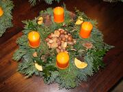 Adventskranz basteln