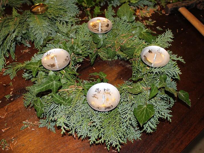 Adventskranz basteln - selber machen