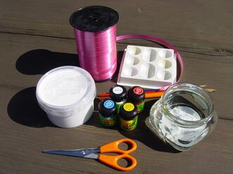 Großes Osterei aus Styropor - Material zum Basteln