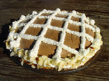 Feine Bananen-Nougattorte