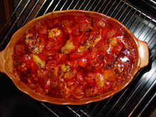 Hähnchenkeulen im leckeren Fond